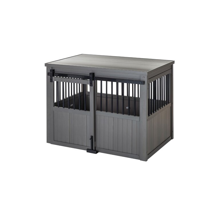 Sliding door dog store kennel